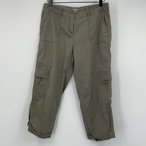 J Jill green Capri pants 12